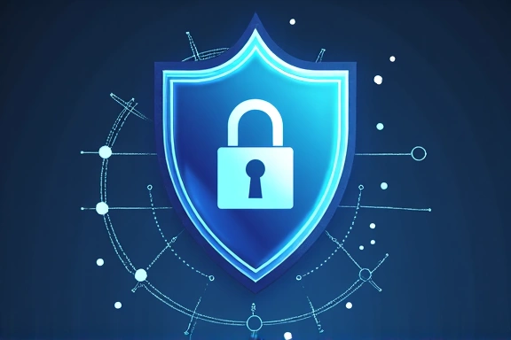 Imagine cu un simbol de securitate, indicând cookie-uri esențiale