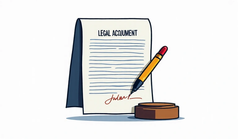 Imagine reprezentând un contract sau documente legale